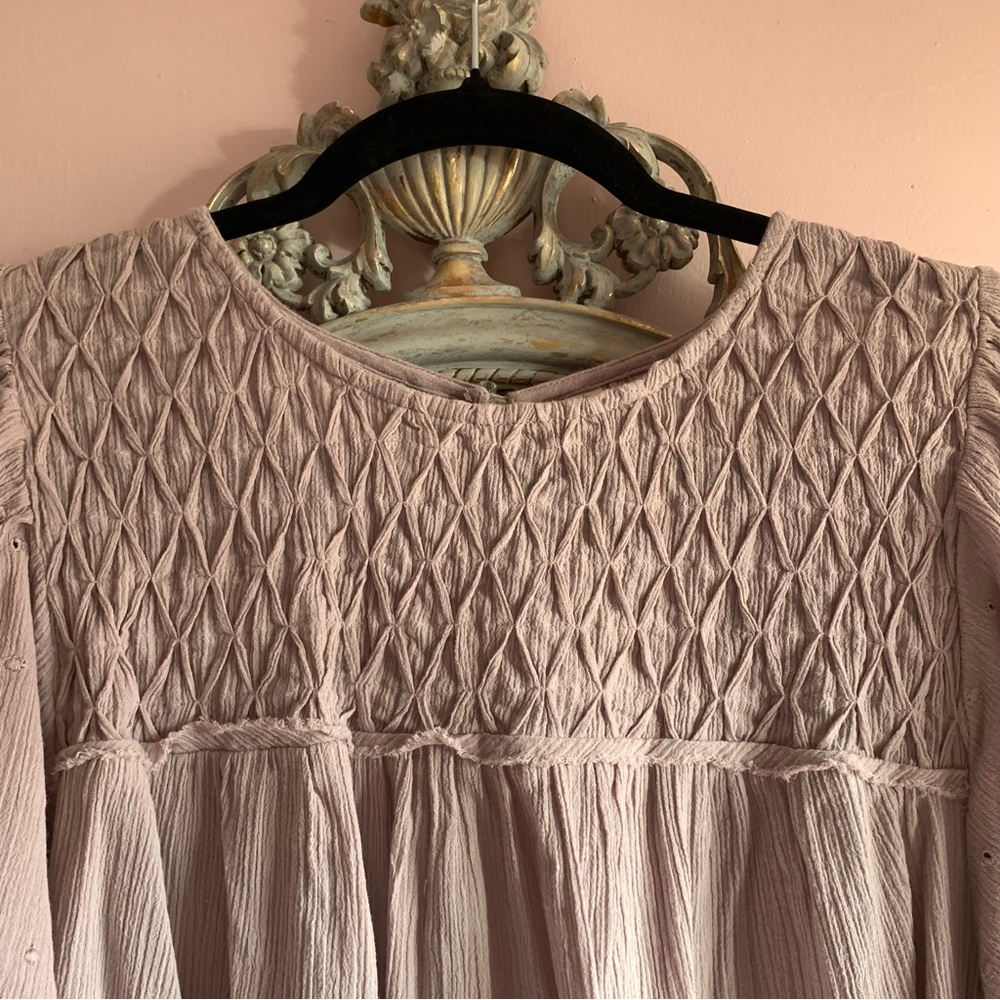 INTIMATELY FREE PEOPLE Lavender Textured Bodysuit